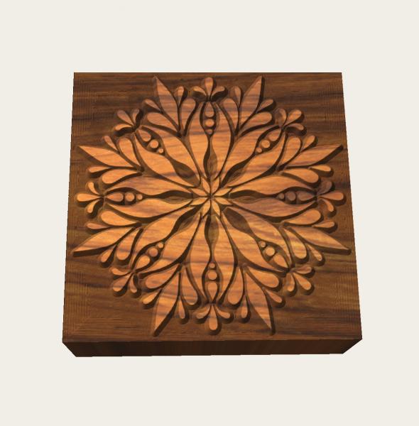 Mandalastempel aus Hartholz